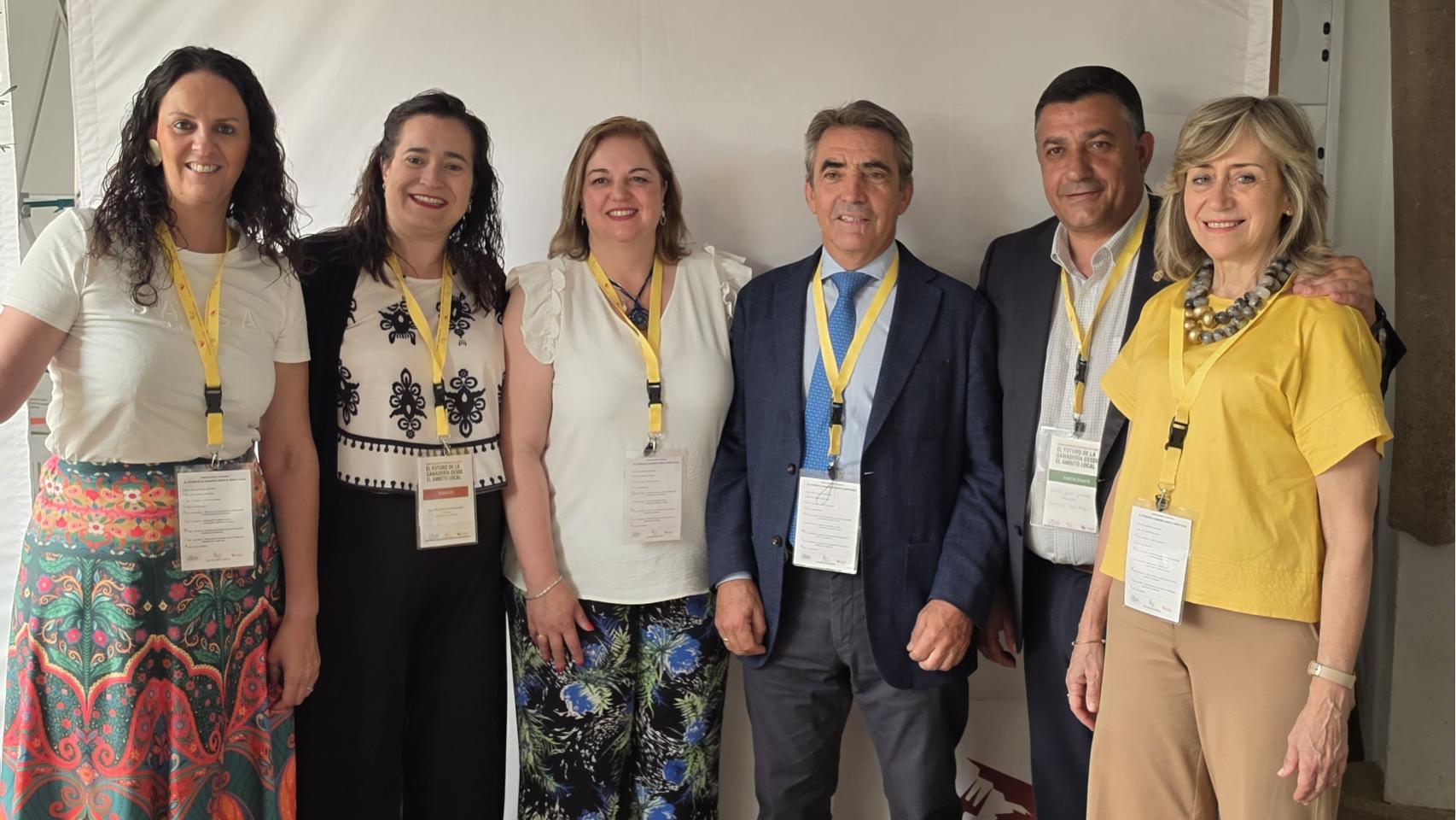 La vicepresidenta primera de la Diputación de Palencia, María José de la Fuente, en el Encuentro Territorial de la Red de Entidades Locales Ganadero-Cárnica, organizado por la Federación Española de Municipios y Provincias (FEMP) en Cáceres, este viernes
