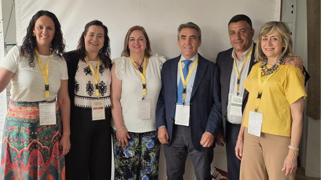 La vicepresidenta primera de la Diputación de Palencia, María José de la Fuente, en el Encuentro Territorial de la Red de Entidades Locales Ganadero-Cárnica, organizado por la Federación Española de Municipios y Provincias (FEMP) en Cáceres, este viernes