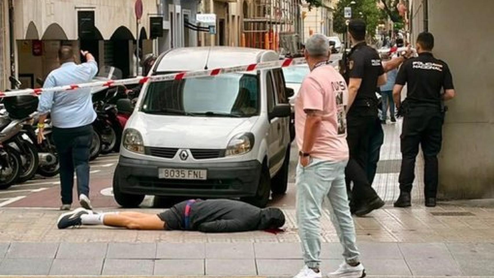 Víctima del asesinato en la calle Balmes de Barcelona.