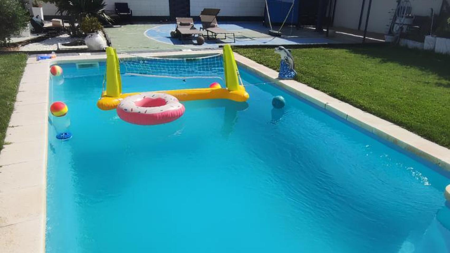 La piscina que Mar Jiménez alquila en su vivienda