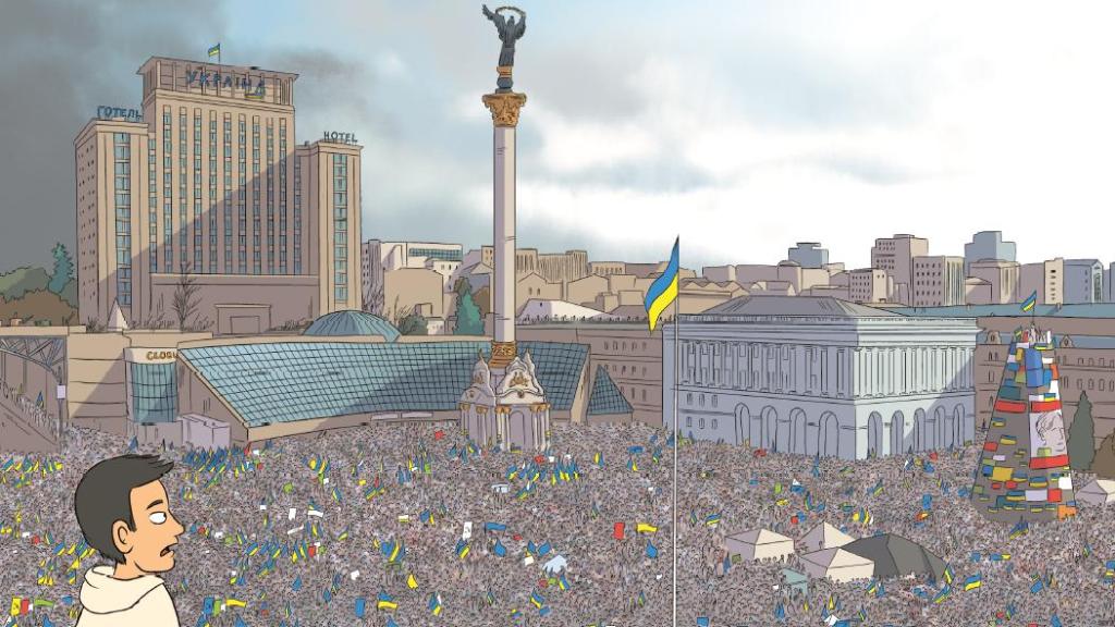 Una imagen interior del cómic 'Rusia. Mil años de historia' de Hugo Décrypte. Foto: Reservoir Books