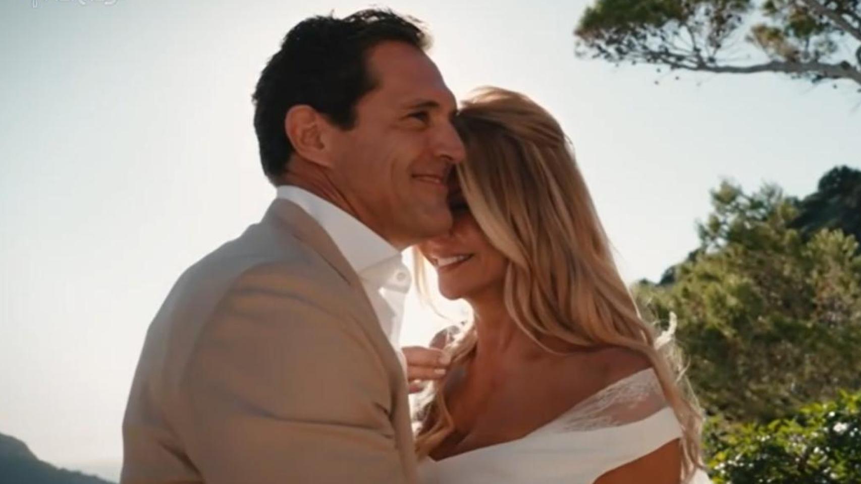Makoke y Gonzalo Fernández, el día de su boda.