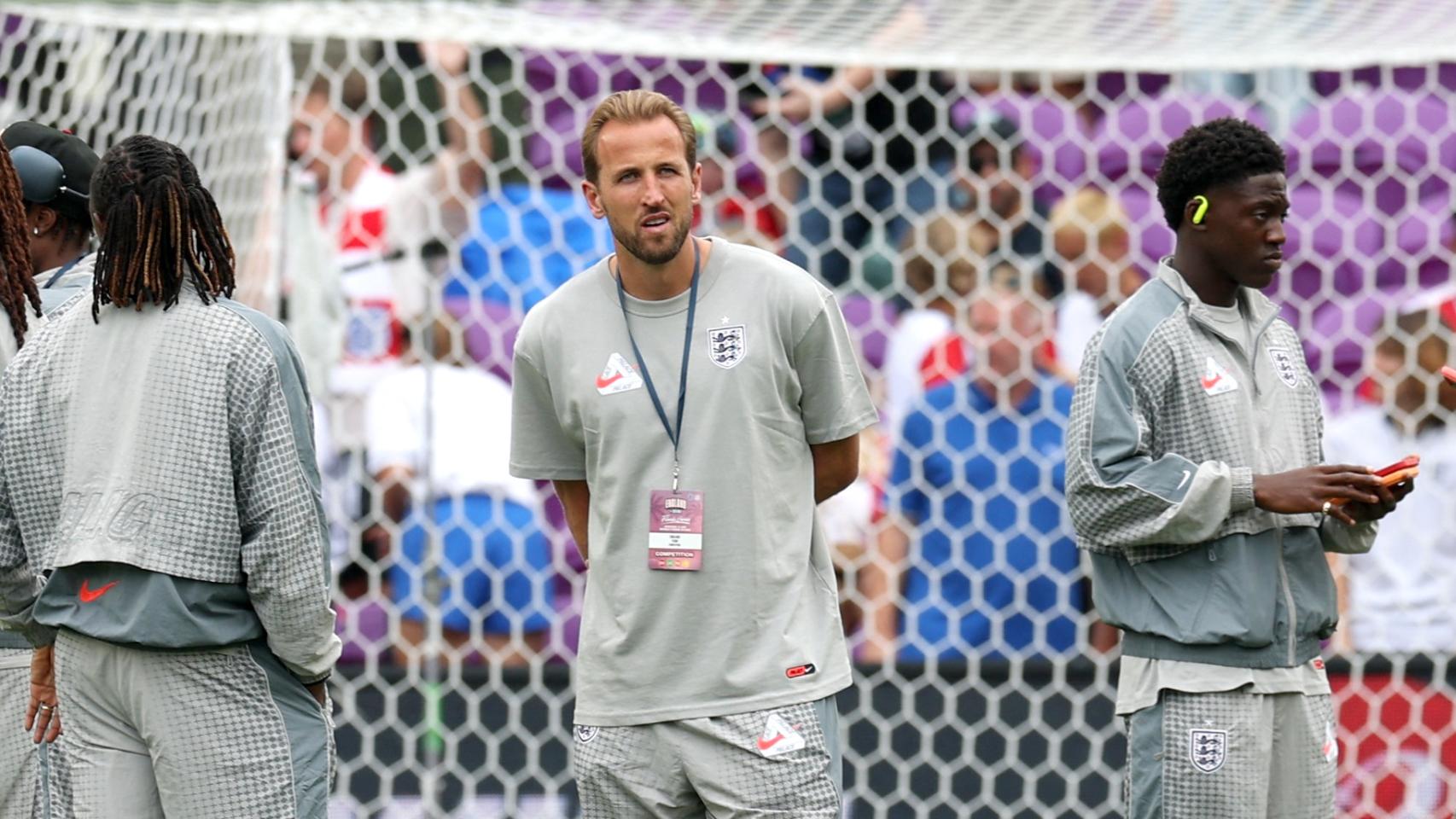 Harry Kane, antes de un amistoso de la selección de Inglaterra.