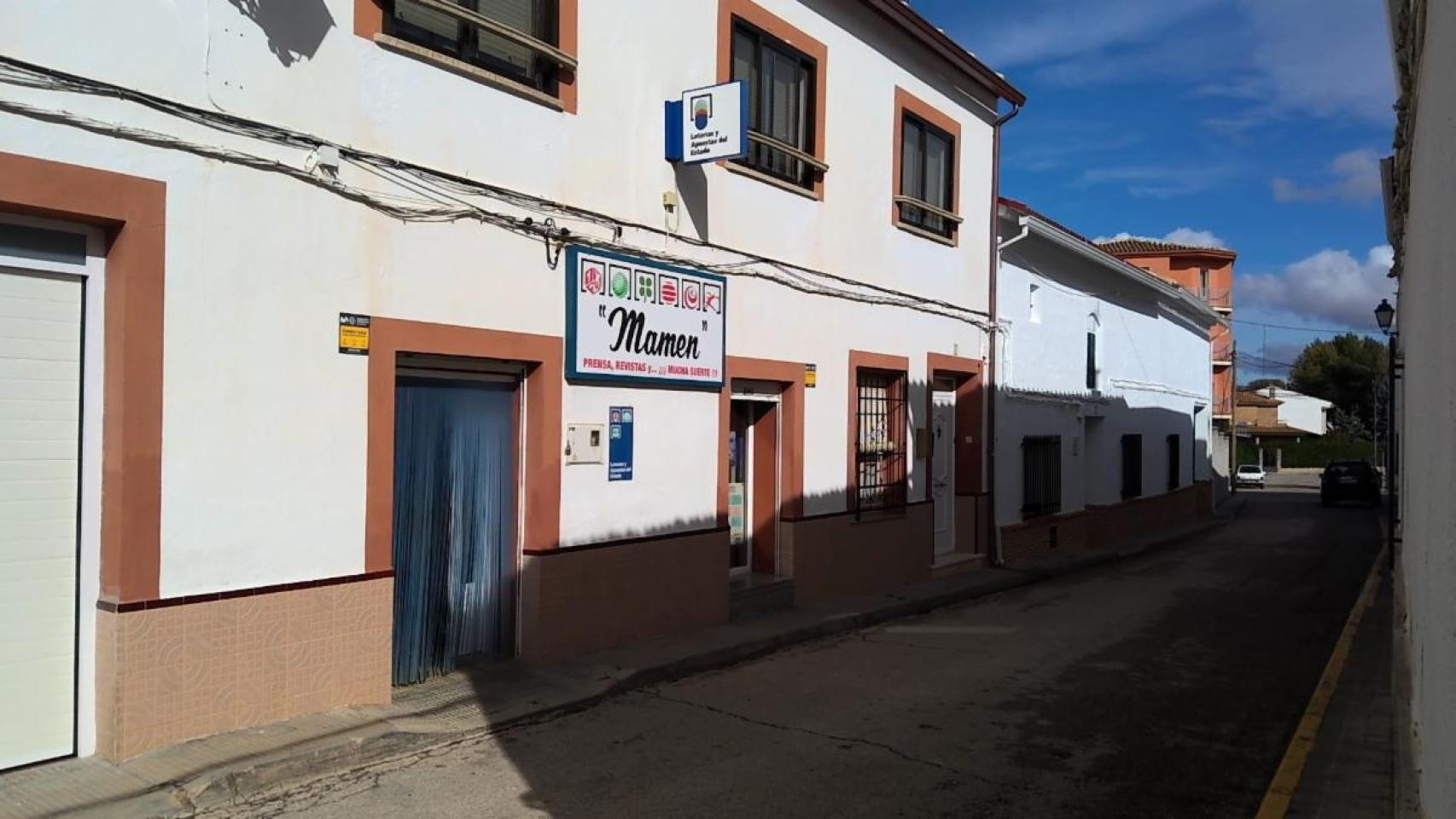 Despacho en El Provencio donde se ha repartido parte del primer premio de la Lotería Nacional.