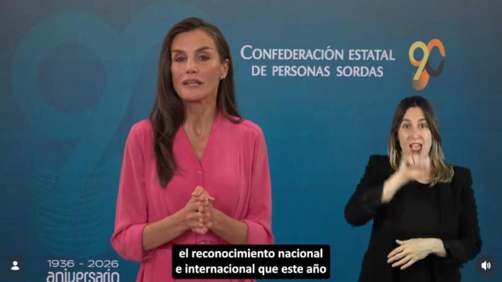 La reina Letizia ha enviado un mensaje de felicitación a la CNSE en la celebración de su 90º aniversario.