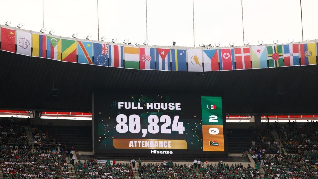 El aforo del Estadio Azteca durante el primer partido del Mundial 2026.