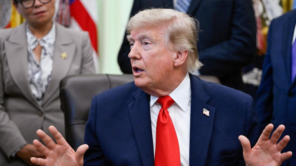 Donald Trump en el Despacho Oval de la Casa Blanca.