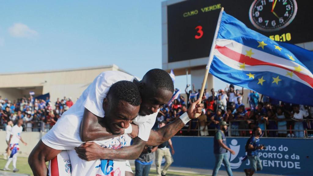 Celebración de la clasificación de Cabo Verde para el Mundial.