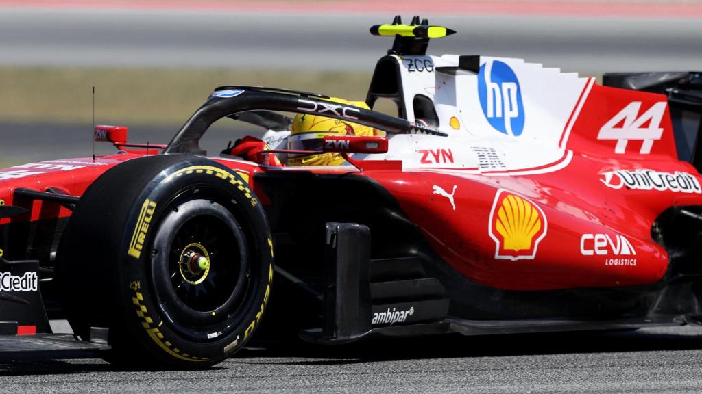 Lewis Hamilton, durante el GP de Montmeló.
