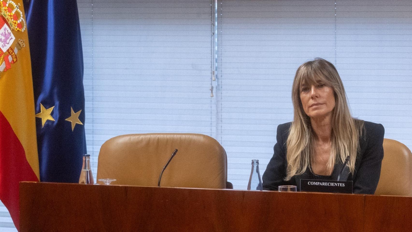 Begoña Gómez, el 13 de noviembre de 2024, durante su comparecencia ante la Asamblea de Madrid.