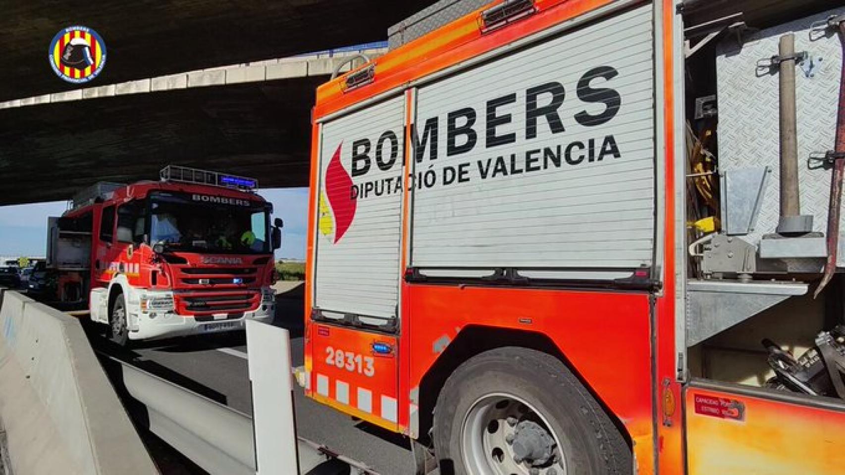 Camiones del Consorcio Provincial de Bomberos de Valencia.