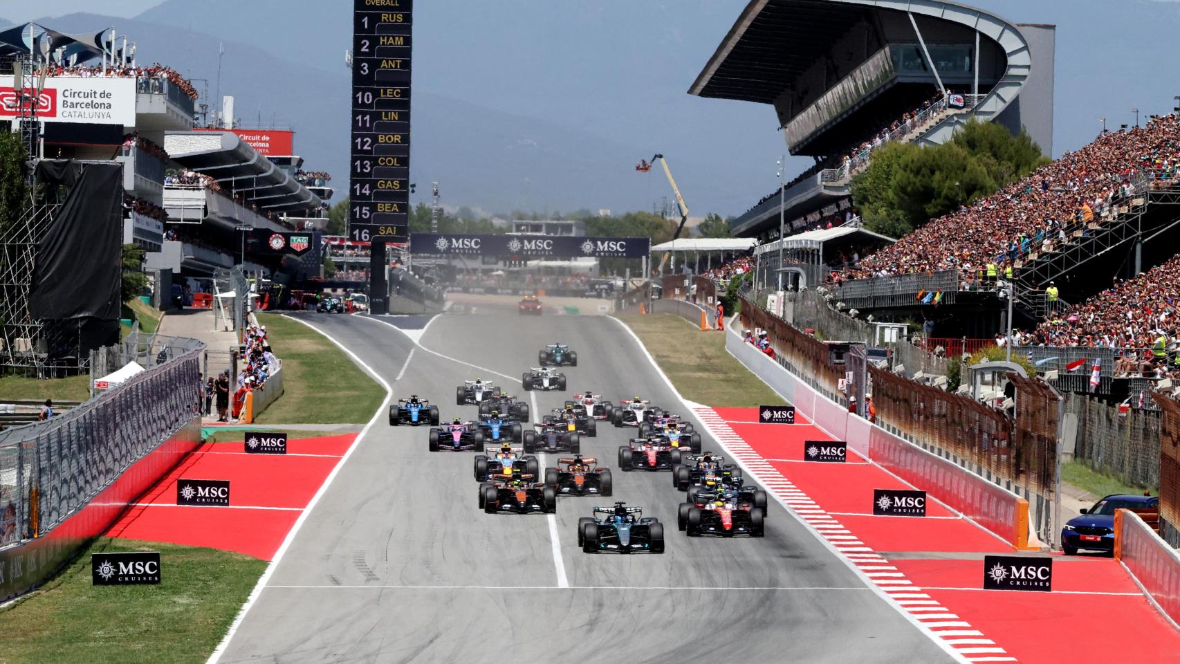 Salida del GP de Barcelona - Cataluña.