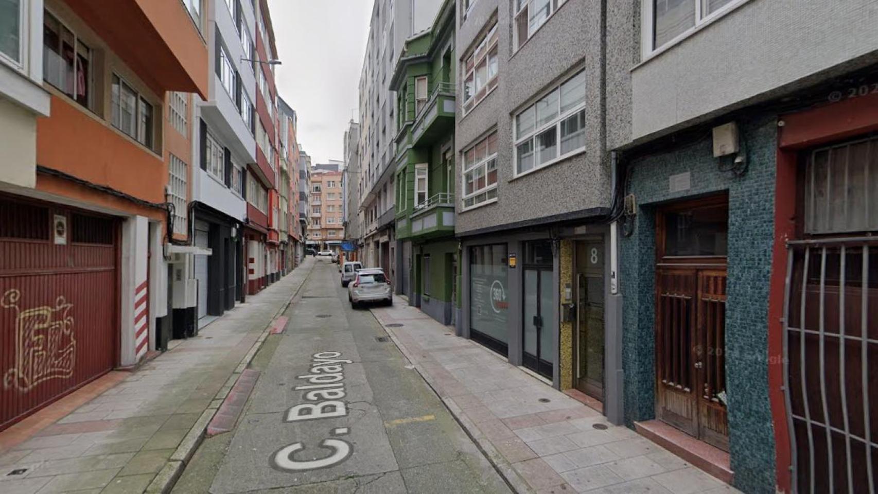 Calle Baldaio en A Coruña.