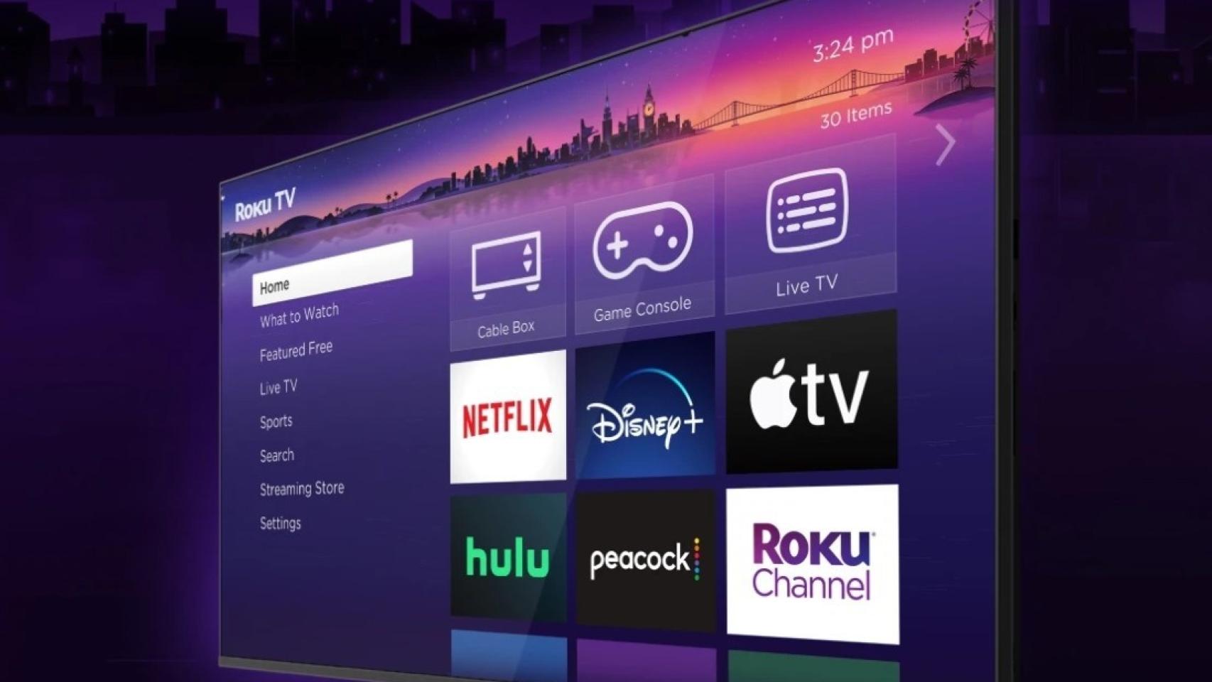 La plataforma de transmisión de TV, Roku.