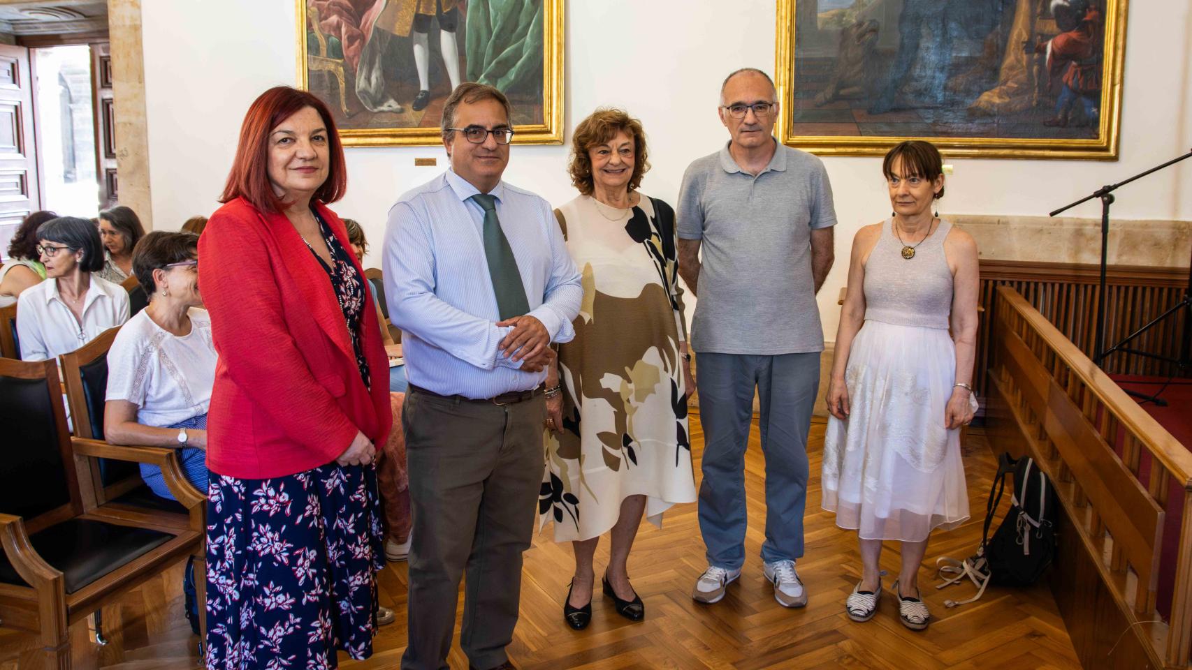 La poeta rumana Ana Blandiana, doctora honoris causa por la institución académica y Premio Princesa de Asturias de las Letras 2024 en la Facultad de Filología de la Universidad de Salamanca.