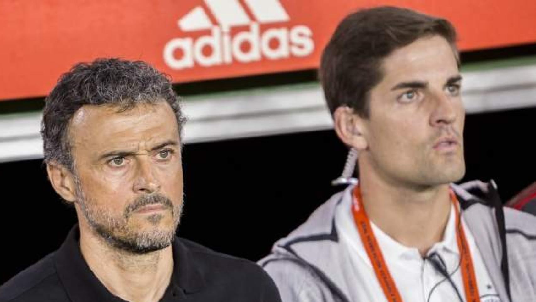 Luis Enrique y Robert Moreno