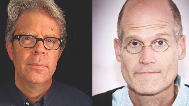 Jonathan Franzen y Chris Ware / Fotos: Larry D. Moore y Janet Fine.