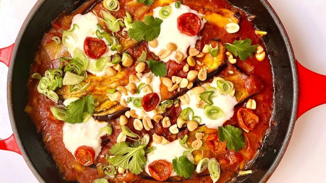 Berenjenas con tomate y mucho sabor