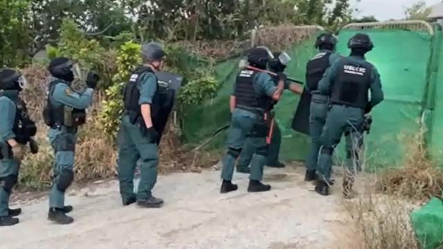 La Guardia Civil, en la operación.
