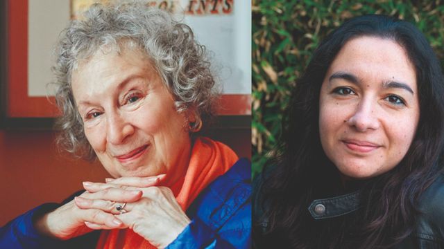 Margaret Atwood y Fernanda Melchor. Fotos: Aitor Santomé y Lisbeth Salas
