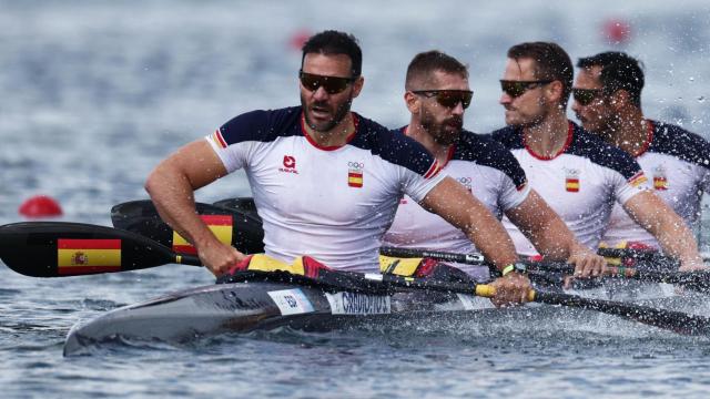 El K4 500 de España en los Juegos Olímpicos de París.
