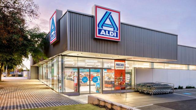 Exterior de una tienda de Aldi.