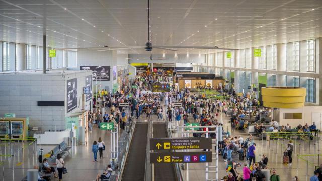 Interior del aeropuerto de Málaga.