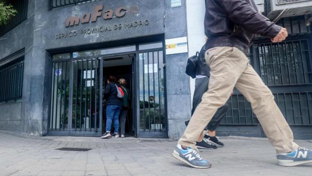 Fachada de un edificio de Muface en Madrid.