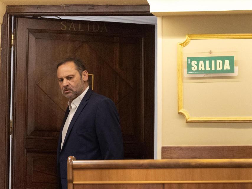 El ex ministro de Transportes y ex secretario de Organización del PSOE José Luis Ábalos en el Congreso.