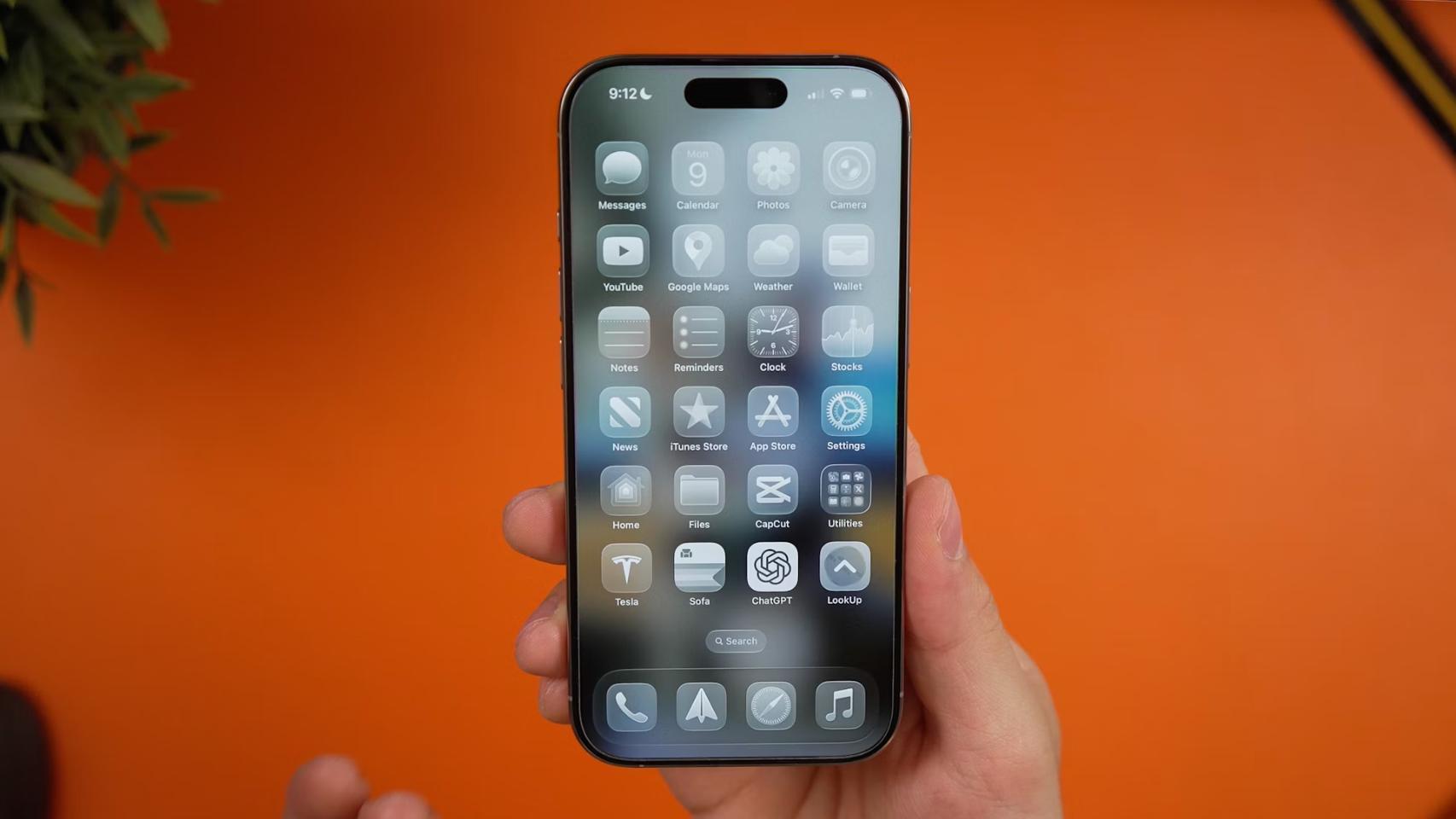 Liquid Glass en el iPhone