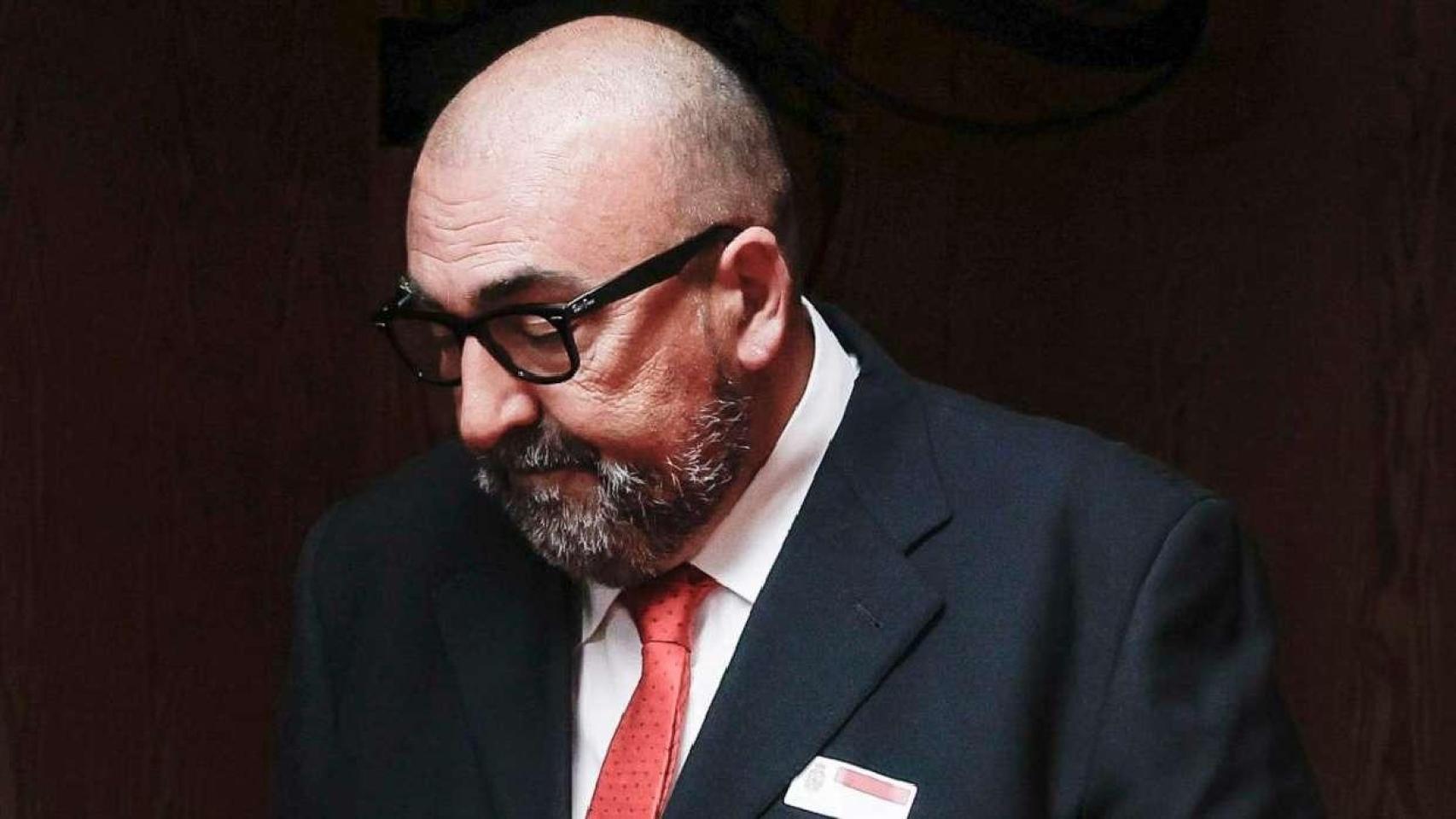 Koldo García durante su comparecencia en la comisión del Senado.