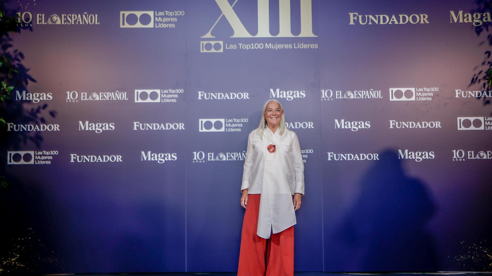 Mercedes Wullich en el photocall de la Gala de Magas en Jerez.