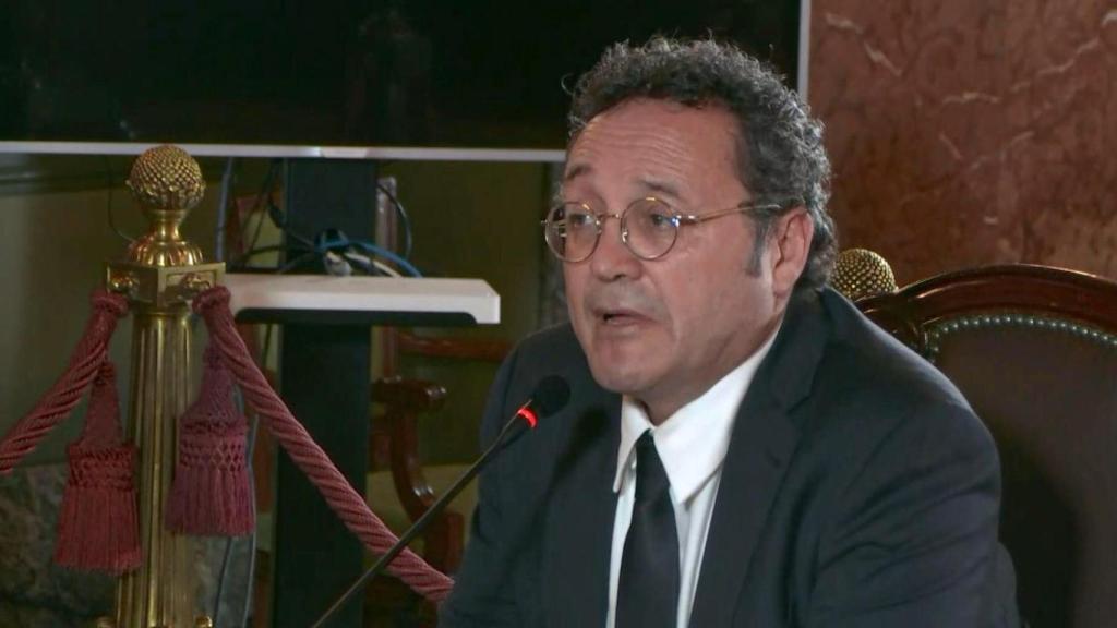 El fiscal general, Álvaro García Ortiz, durante su declaración en el Supremo.