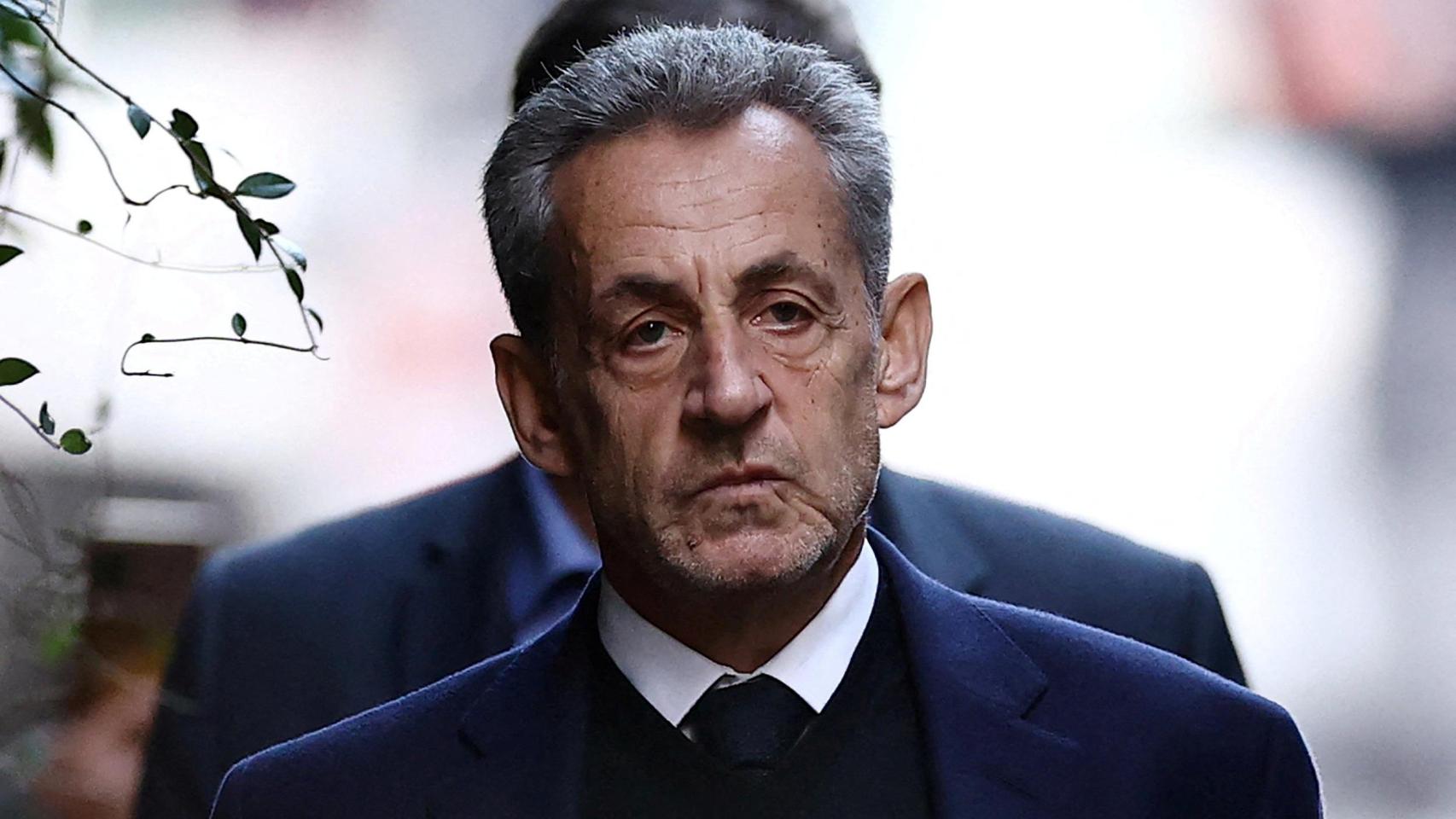 Nicolas Sarkozy el pasado 21 de octubre durante su entrada en prisión.