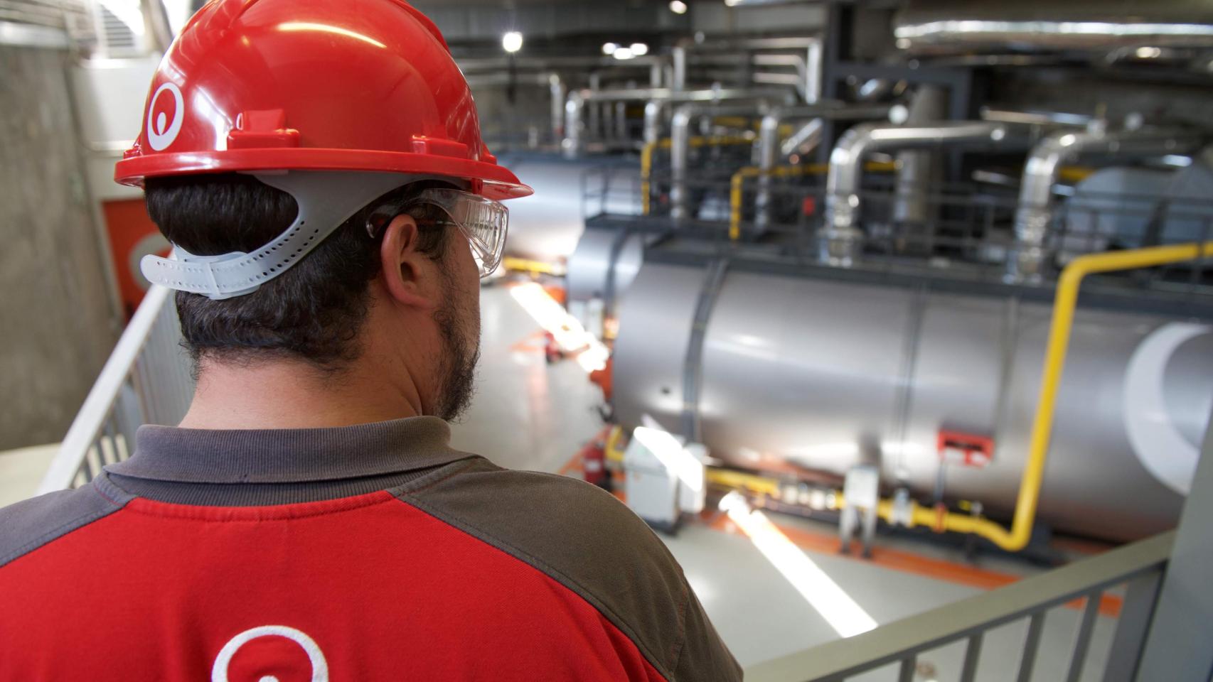 Un técnico de Veolia.