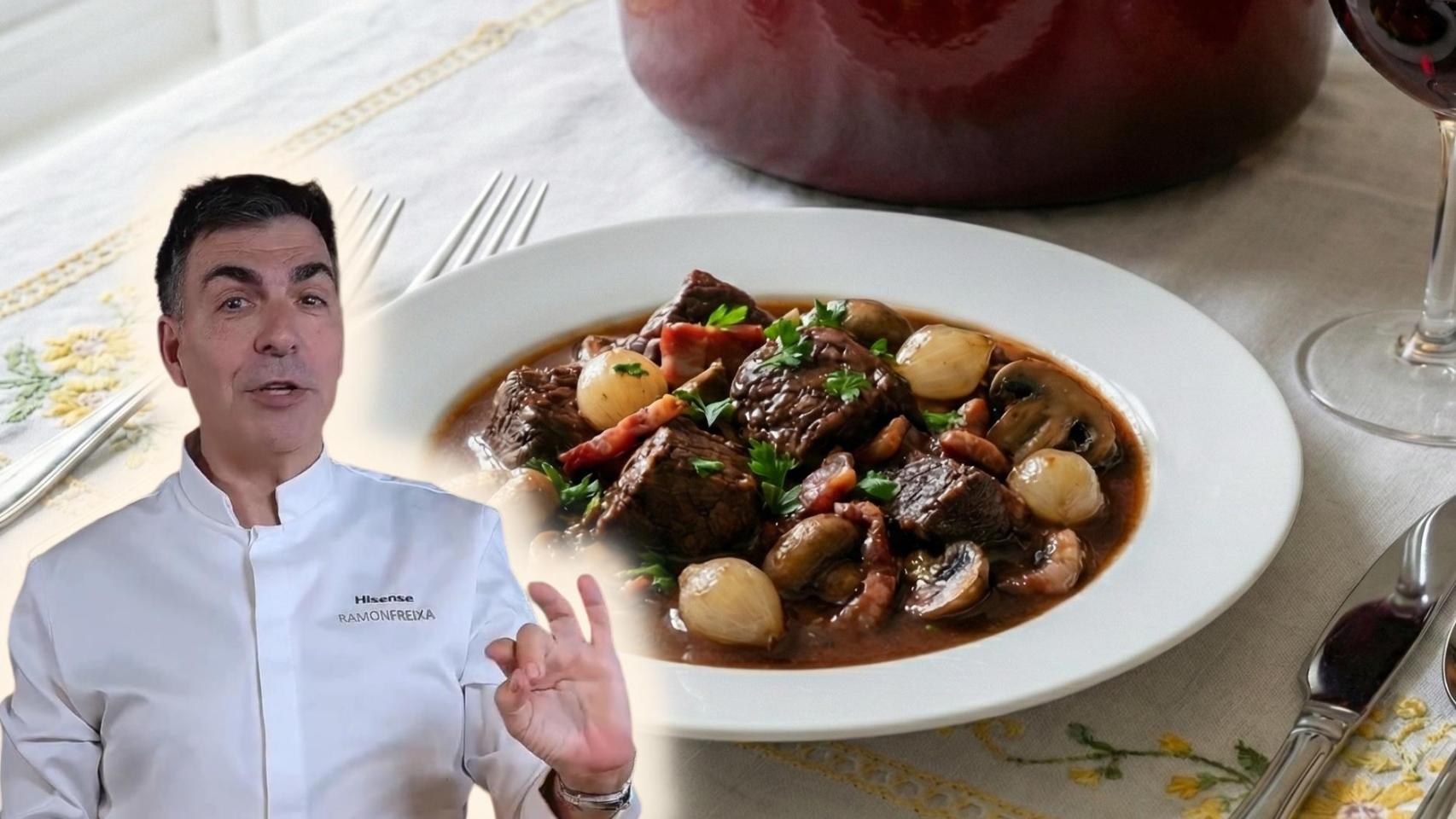 Ramón Freixa, chef, en un montaje de El Español
