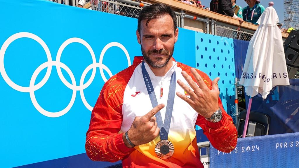 Saúl Craviotto, en los Juegos Olímpicos de París.