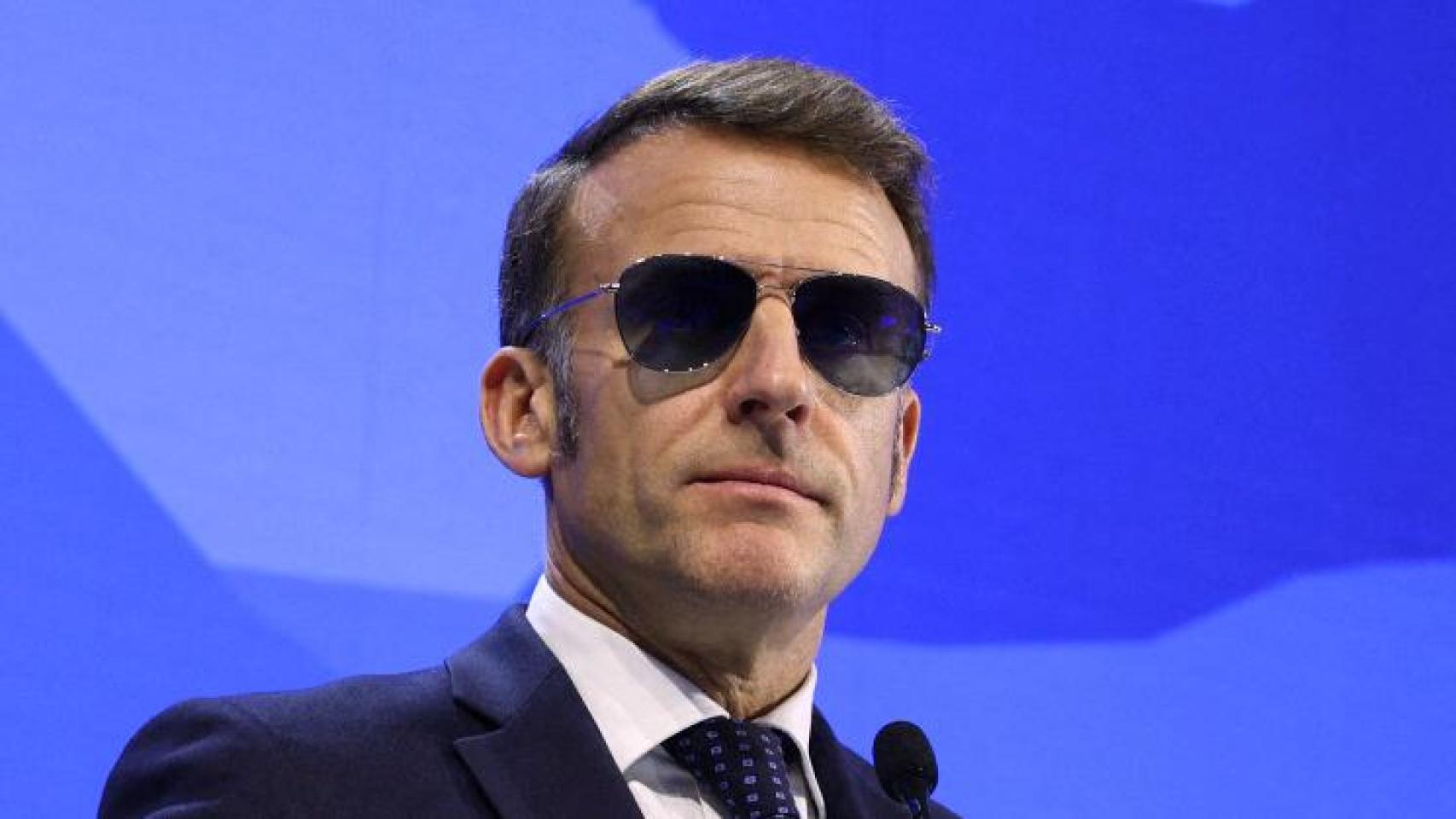 Emmanuel Macron en el Foro Económico Mundial en Davos.