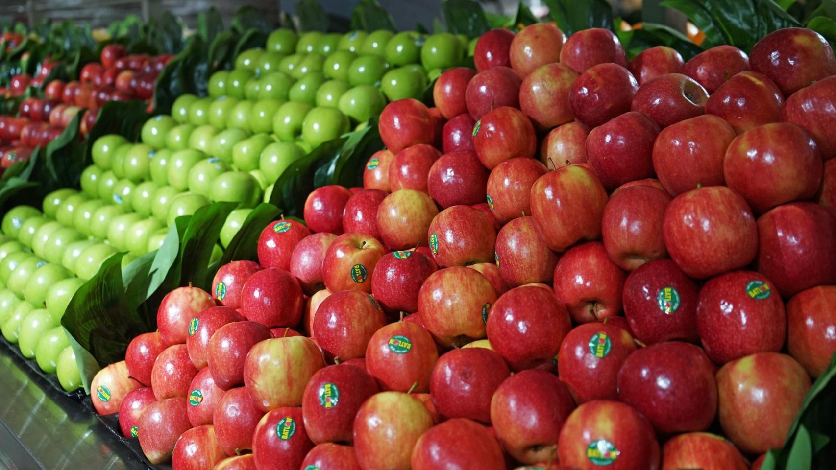 Manzanas del supermercado.