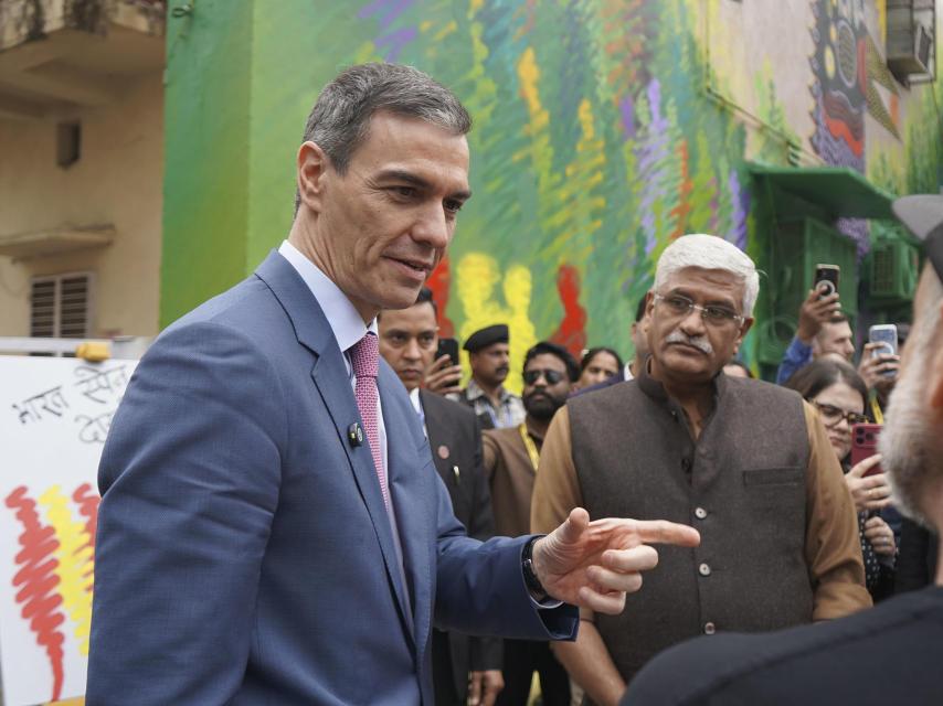 Pedro Sánchez inaugura este miércoles en Nueva Delhi un mural hispano-indio de arte callejero.
