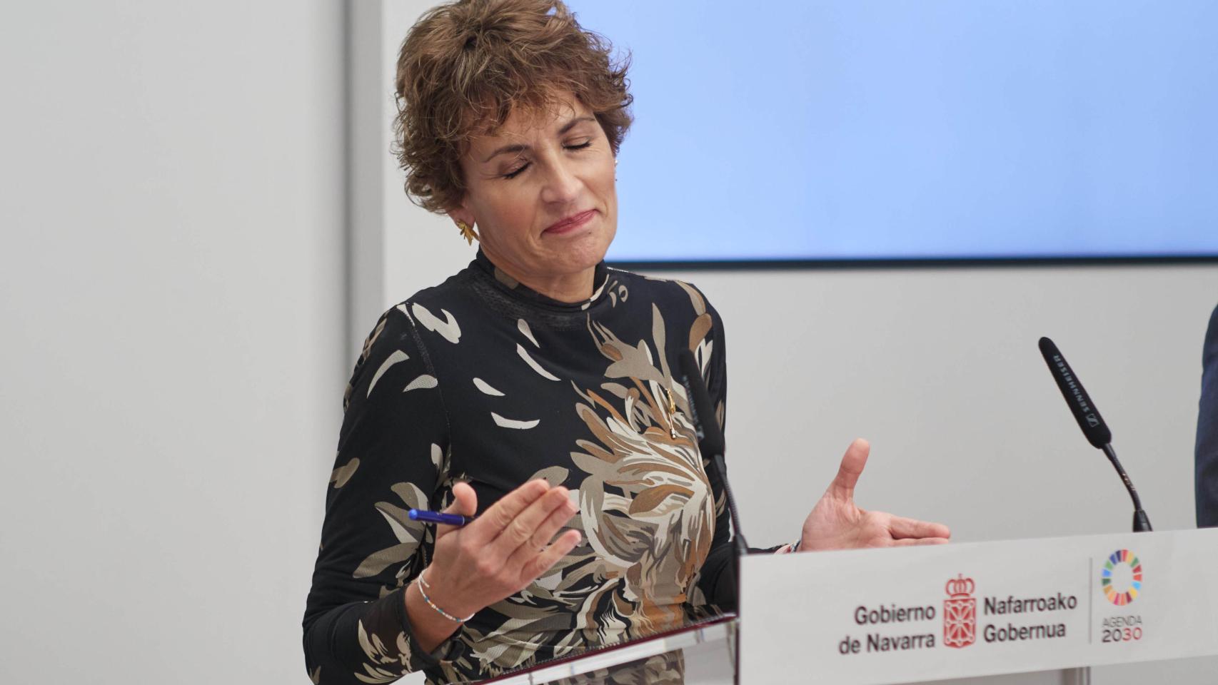 La presidenta del Gobierno de Navarra, María Chivite, en una imagen reciente.