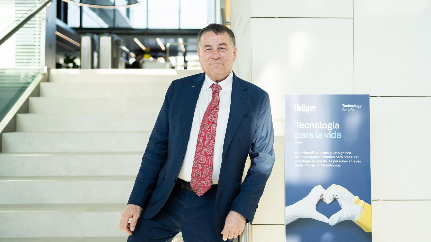 Stefan Dräger, en la nueva sede de la compañía en España.