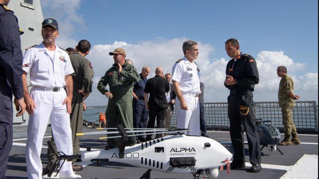Dron A900 de Alpha Unmanned System (AUS) durante unos ejercicios Repmus