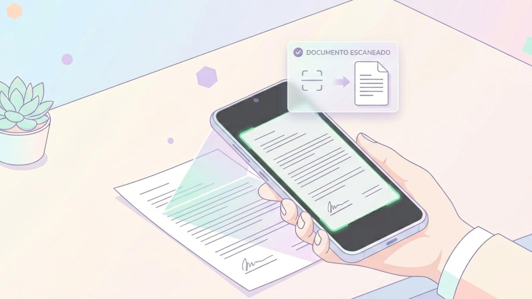Ilustración de un móvil Samsung