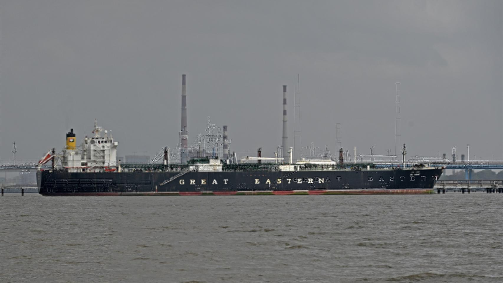 Un petrolero en el Estrecho de Ormuz. 