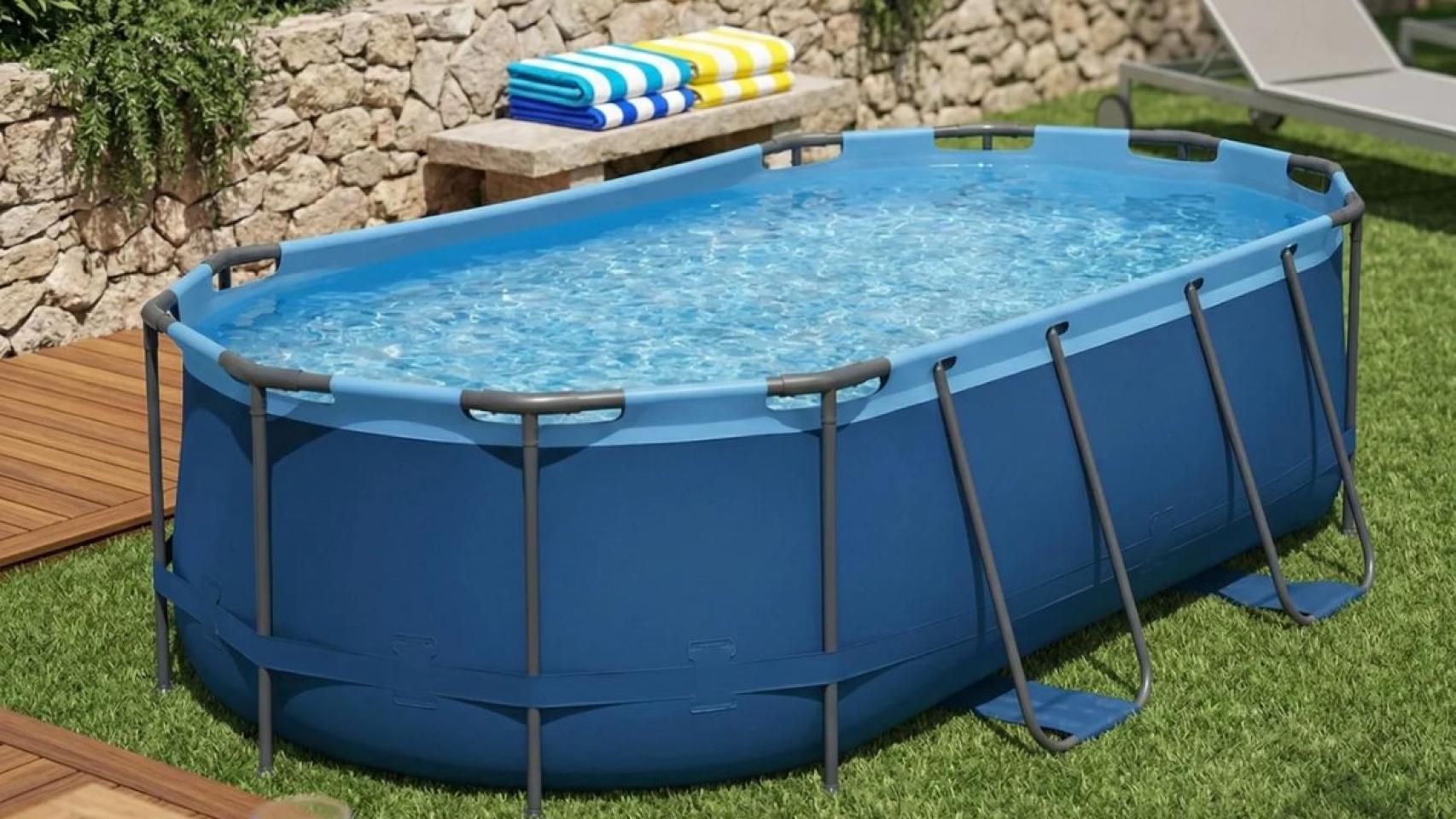 Piscina desmontable ovalada tubular Tortuga