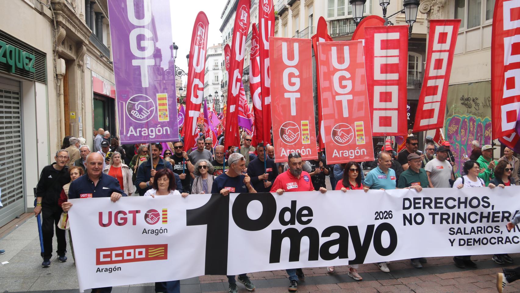 Manifestación del 1º de mayo en Zaragoza