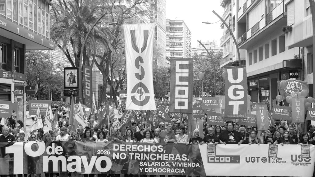 Manifestación del 1 de Mayo este viernes en Murcia.