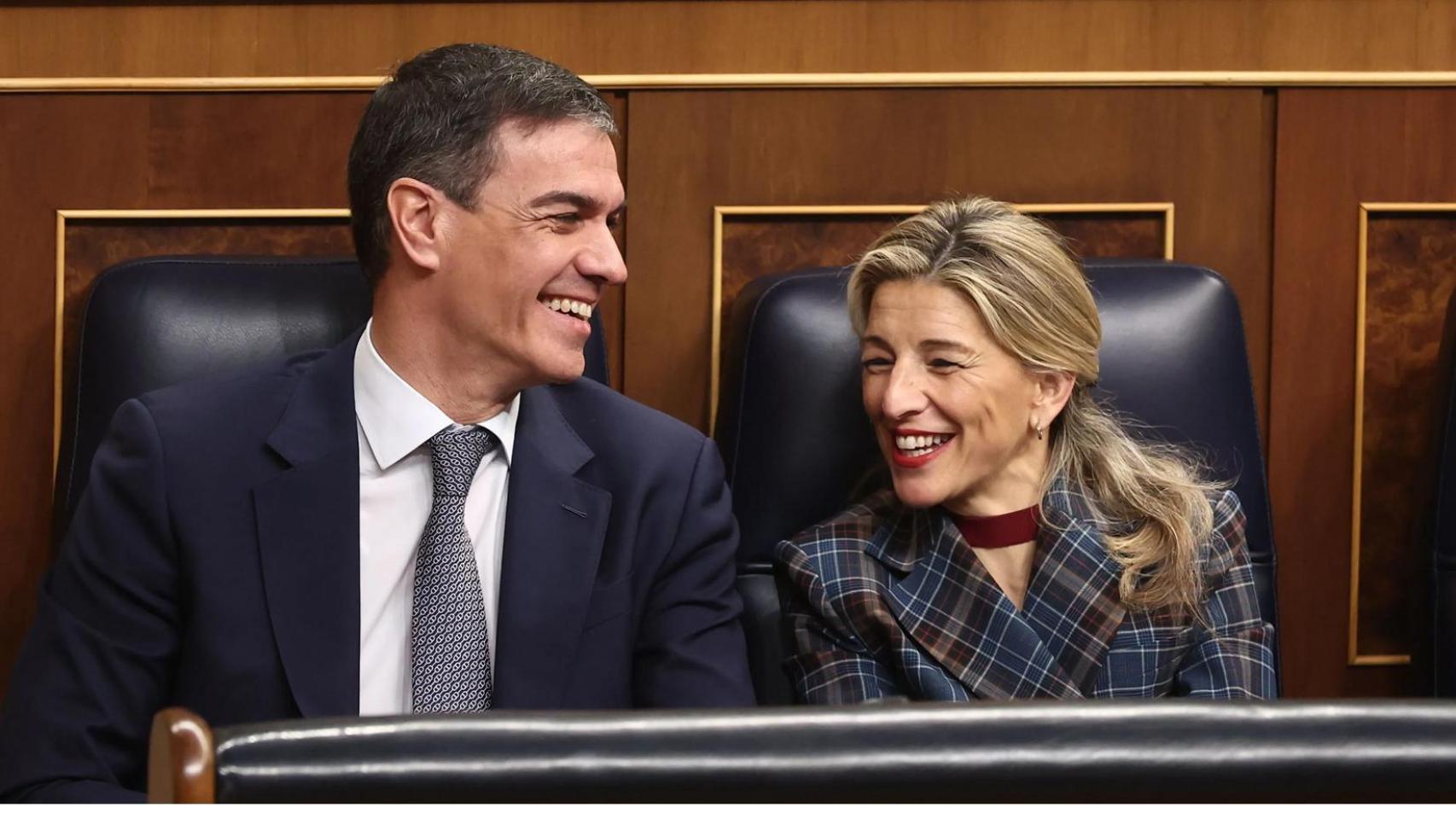 Pedro Sánchez y Yolanda Díaz.