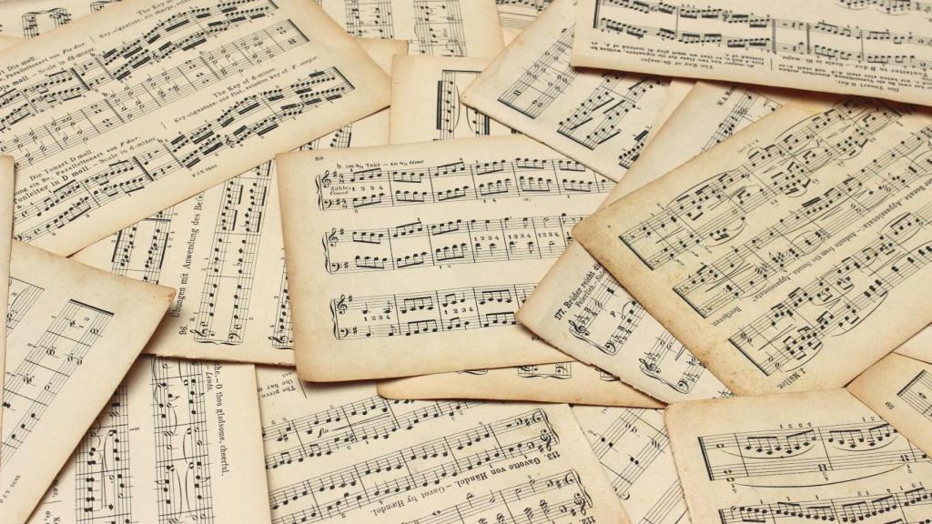 Partituras musicales. Foto: Buchkiste/Pexels